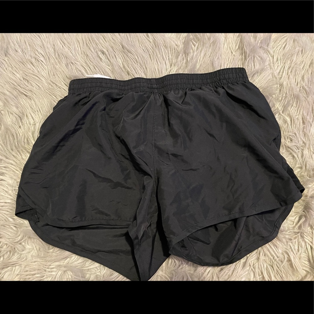 Black shorts.